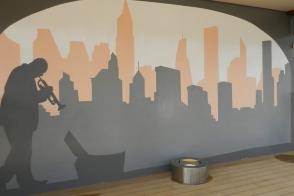 mural-de-jazzman-y-new-york Mural de Jazz en Alemania