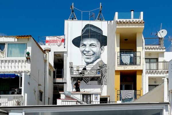 Proceso-mural-Frank-Sinatra-Torremolinos Graffiti mural de Frank Sinatra en Torremolinos