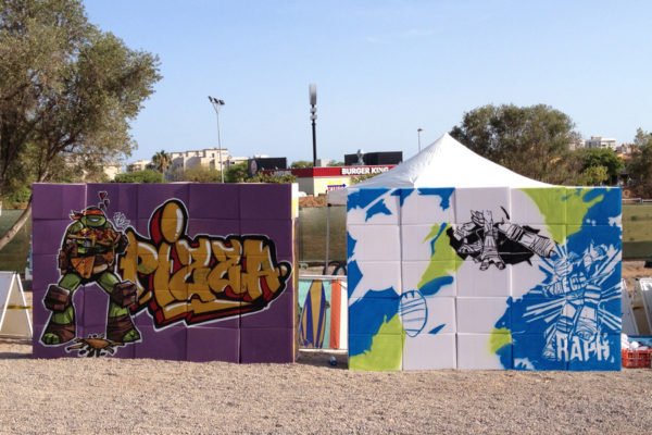 Gaffiti-de-las-tortugas-ninja-en-directo Graffiti de las Tortugas Ninja en directo