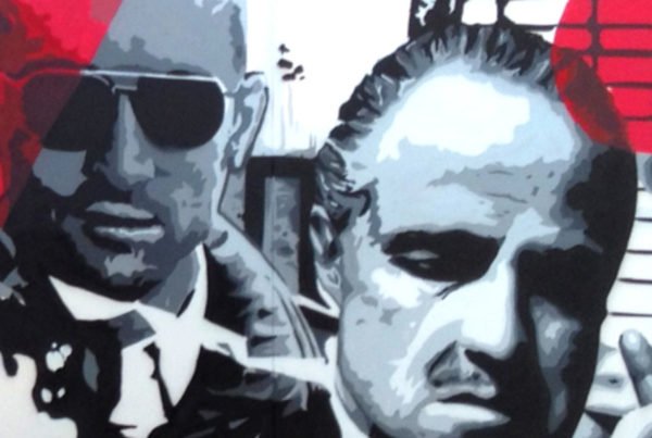 Graffiti de El Padrino y de Taxi Driver.
