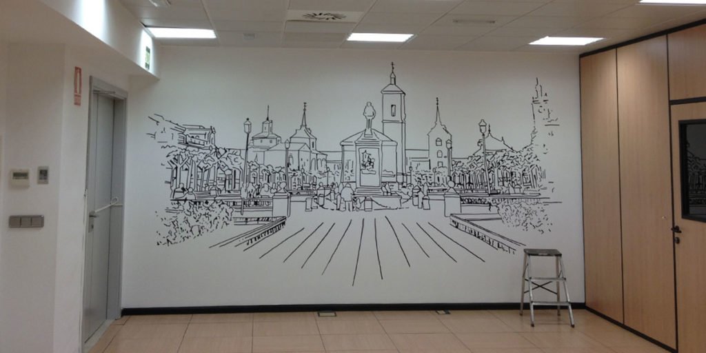 Graffiti-Mural-Alcalá-de-Henares Graffiti Mural de Alcalá de Henares en oficina