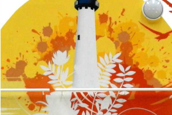 Graffiti de faro en fachada