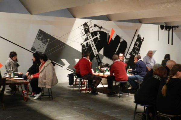 Graffiti-en-Sala-VIP-de-ARCO-Madrid Mural en sala VIP de ARCO en Madrid.