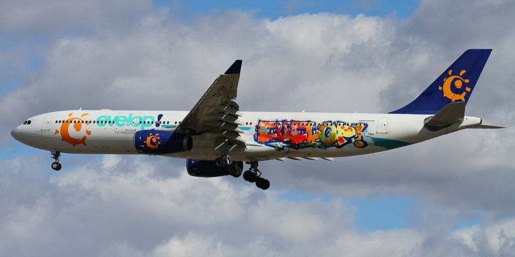 Graffiti en avión