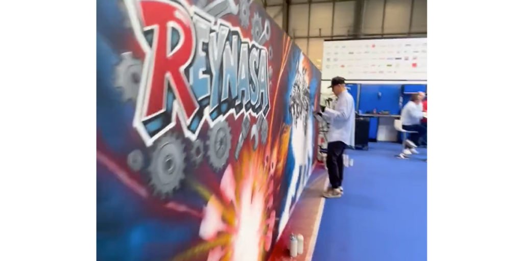 Graffiti en directo en evento en IFEMA