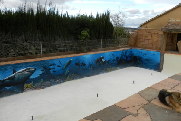 Graffiti-mural-marino-1 Piscina con graffiti mural