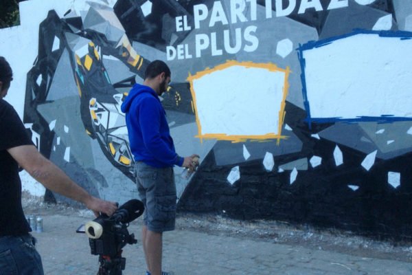 Graffiti-para-anuncio-televison Graffiti para anuncio de televisión.