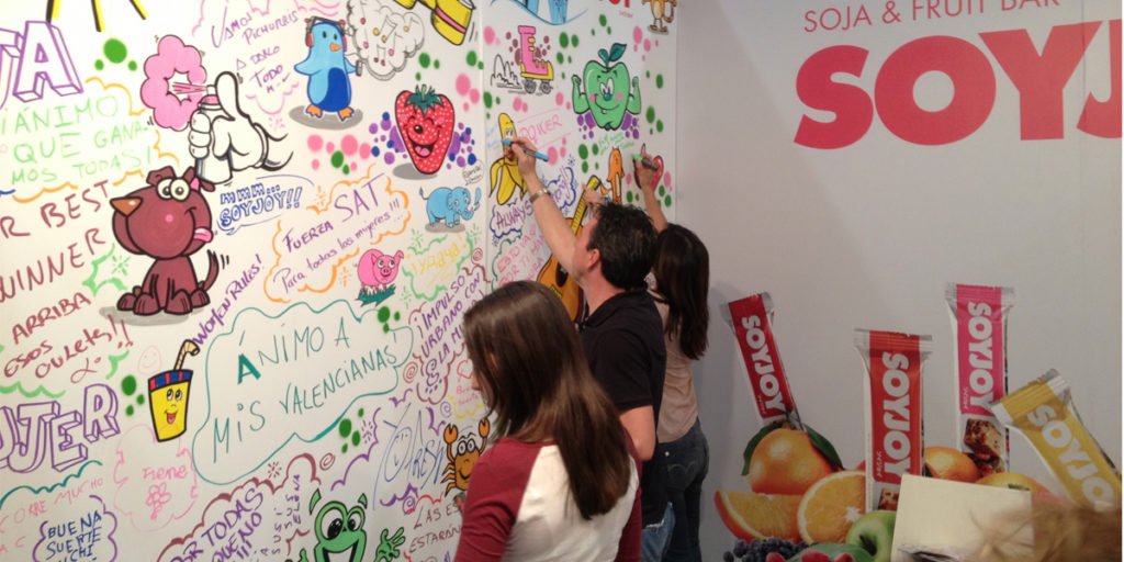 Graffiti-participativo-en-evento Graffiti participativo en evento deportivo en IFEMA
