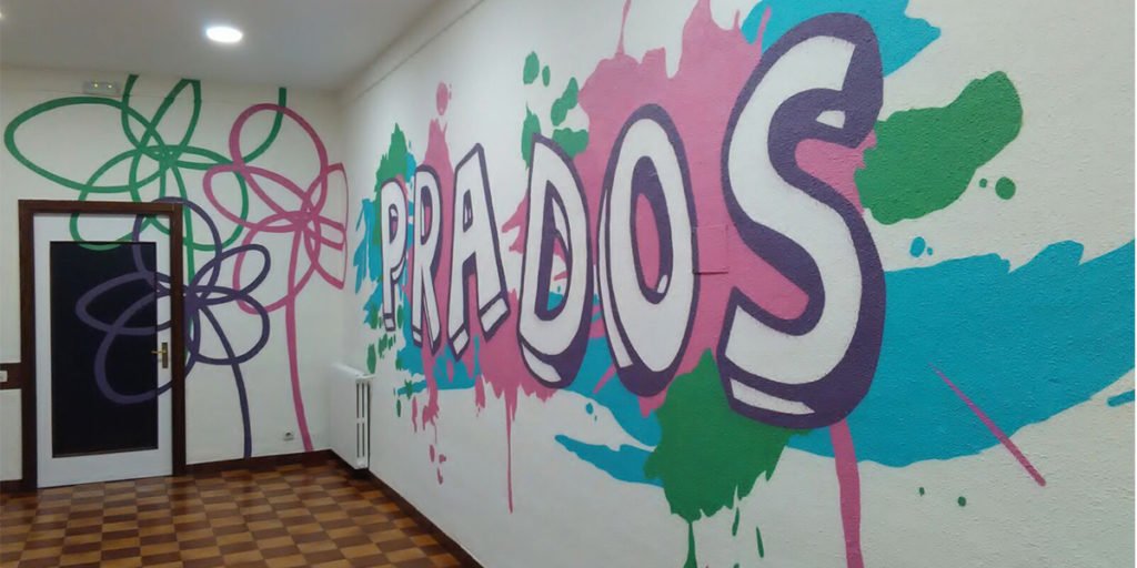 Graffiti-profesional-colorido-en-oficina-Valladolid Graffiti profesional colorido en oficina de Valladolid