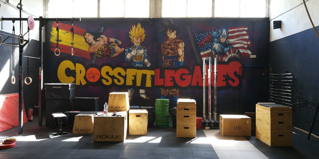 Graffiti en Crossfit Leganés