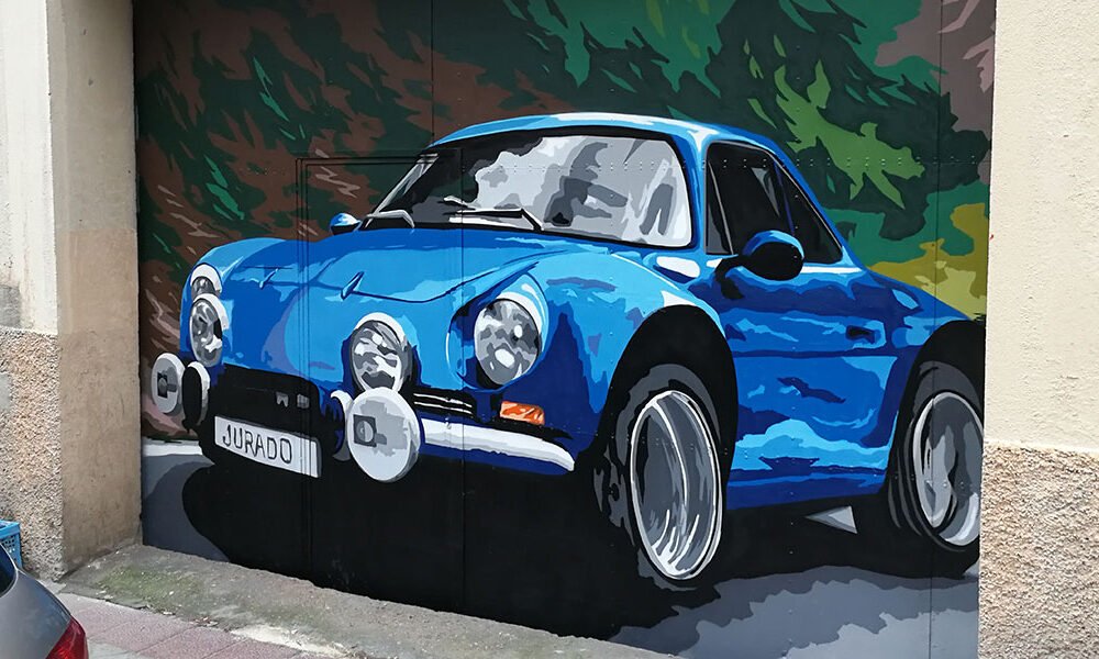 graffiti-de-coche-azul-en-madrid Graffiti de coche azul en Madrid