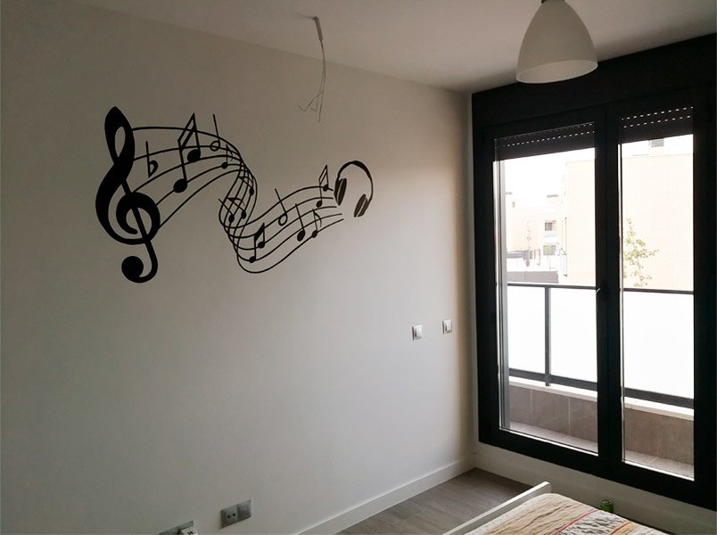 graffiti-de-musica-en-casa Graffiti de música en interior de casa