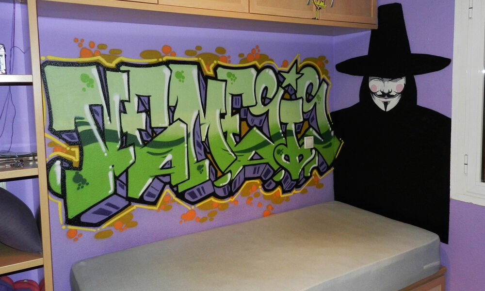 graffiti-de-v-de-vendetta-en-madrid Graffiti de V de Venderra en Madrid