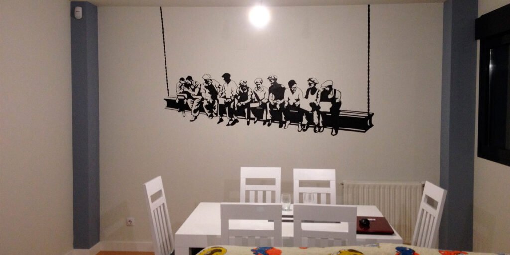 mural-artistico-en-salon-de-madrid Mural artístico en salón de Madrid