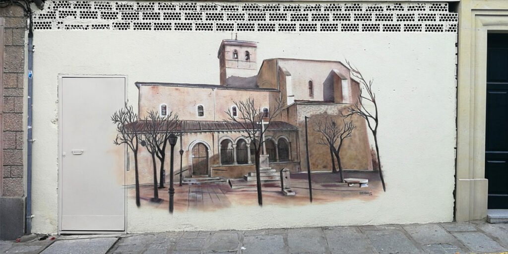mural-de-la-iglesia-del-salvador-en-segovia Mural de la iglesia de El Salvador en Segovia