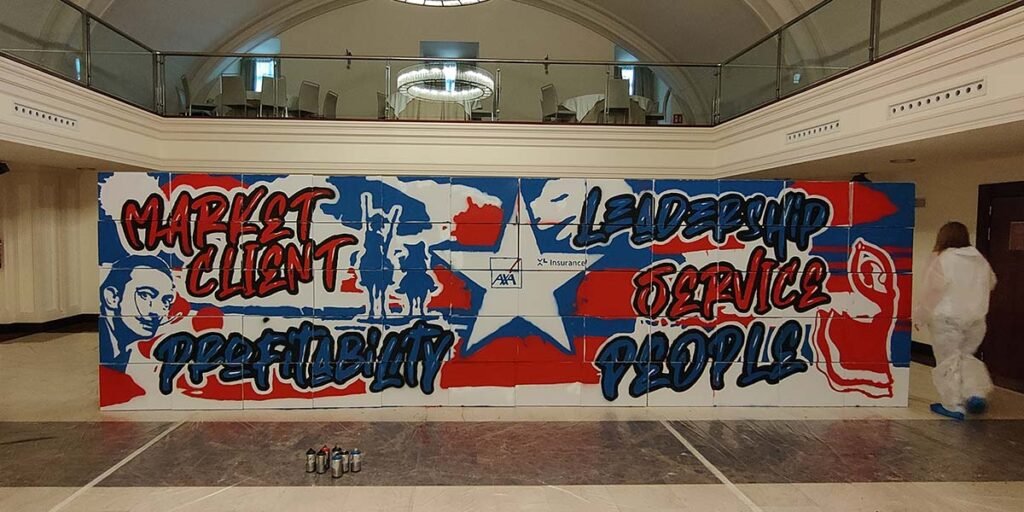 team-building-de-graffiti-axa Team Building de Graffiti para AXA