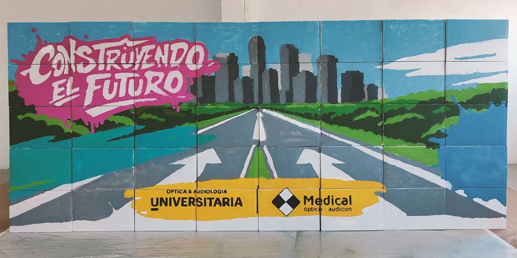 team-building-de-graffiti-medical-optica-universitaria Team Building de Graffiti para Medical