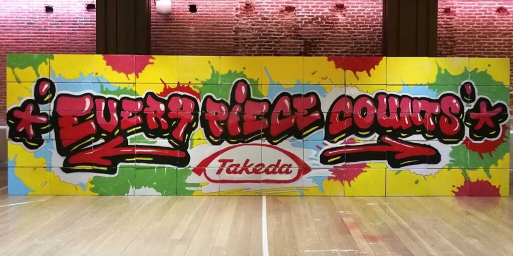 team-building-de-graffiti-takeda Team Building de Graffiti para Takeda