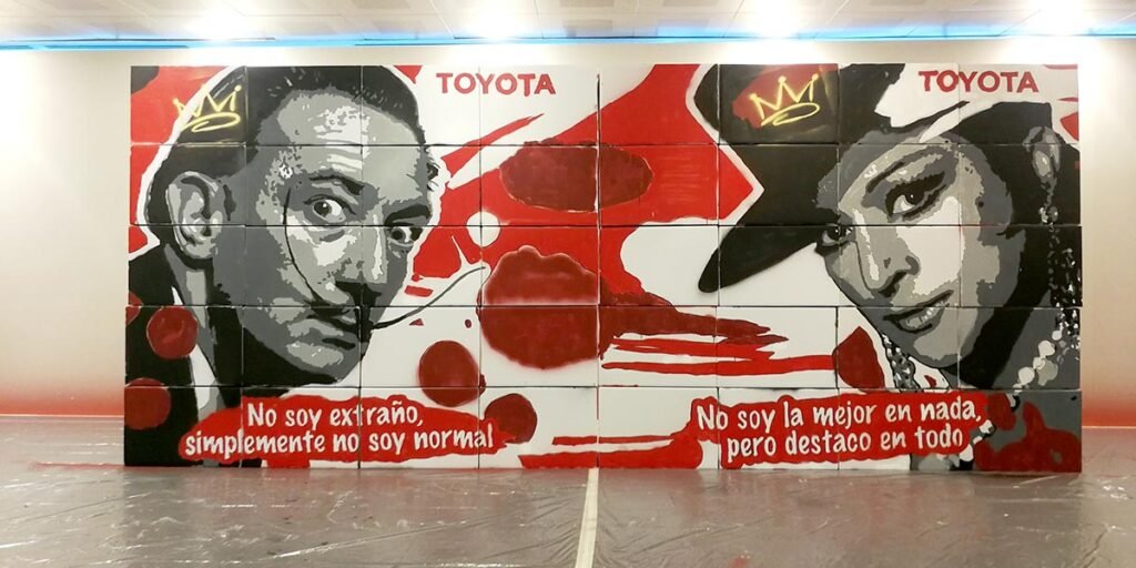team-building-de-graffiti-toyota-1 Team Building de Graffiti para Toyota con Dali