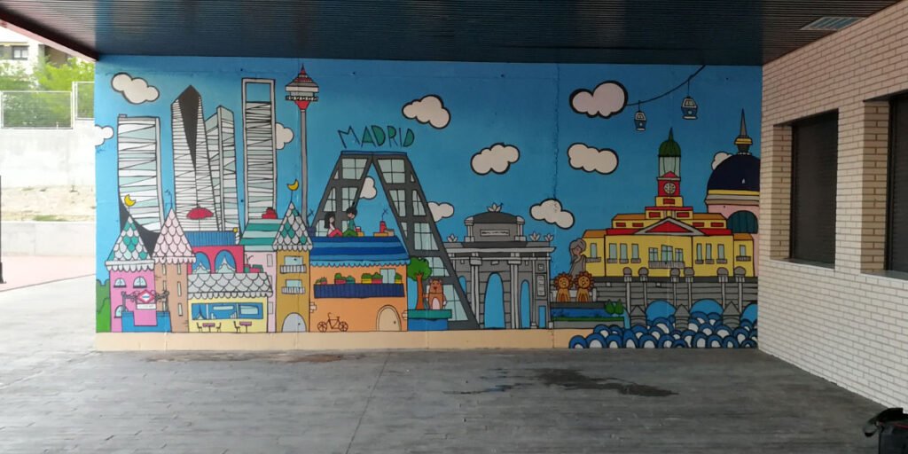 Graffiti Madrid en colegio