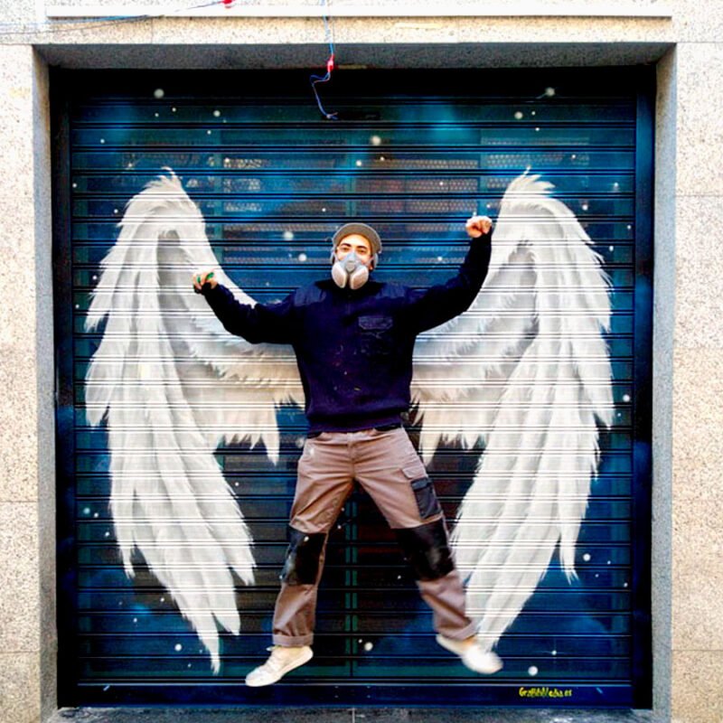 Graffitis interactivos de alas