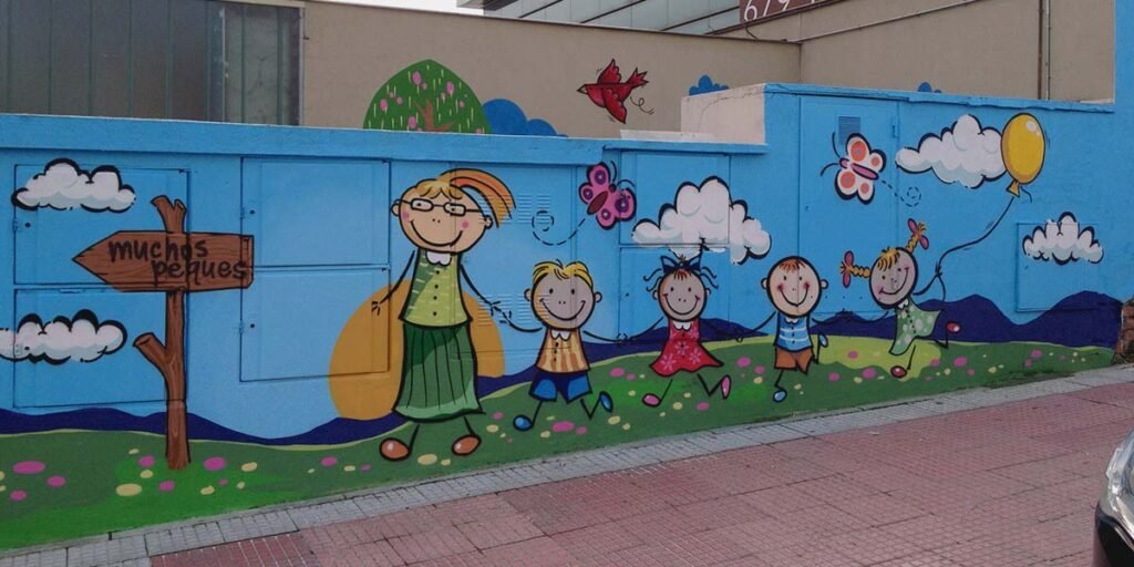 mural-en-fachada-de-guarderia Mural en fachada de guardería